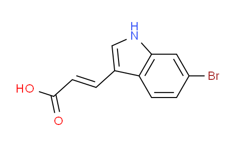 CAS No. 135250-41-8, (E)-3-(6-Bromo-1H-indol-3-yl)acrylic acid