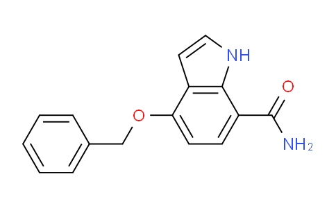 CAS No. 1253792-07-2, 4-(Benzyloxy)-1H-indole-7-carboxamide