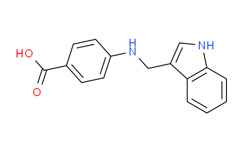 CAS No. 74028-16-3, 4-(((1H-Indol-3-yl)methyl)amino)benzoic acid