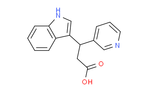 CAS No. 881040-99-9, 3-(1H-Indol-3-yl)-3-pyridin-3-ylpropanoic acid