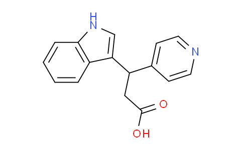 CAS No. 797779-89-6, 3-(1H-Indol-3-yl)-3-(pyridin-4-yl)propanoic acid