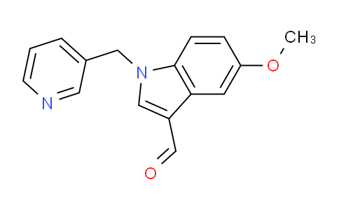 CAS No. 1030421-44-3, 5-Methoxy-1-(pyridin-3-ylmethyl)-1H-indole-3-carbaldehyde