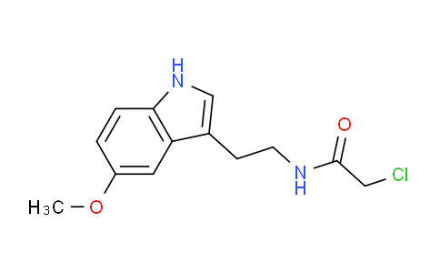 CAS No. 21424-91-9, 2-Chloro-N-(2-(5-methoxy-1H-indol-3-yl)ethyl)acetamide