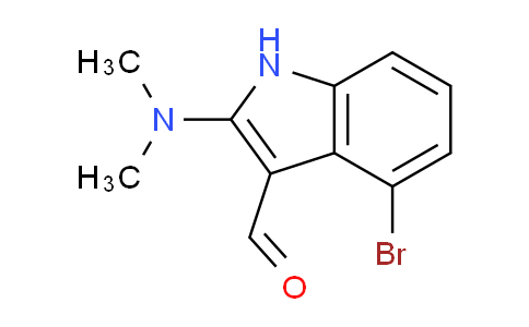CAS No. 1261079-61-1, 4-Bromo-2-(dimethylamino)-1H-indole-3-carbaldehyde
