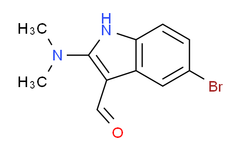 CAS No. 1228070-73-2, 5-Bromo-2-(dimethylamino)-1H-indole-3-carbaldehyde
