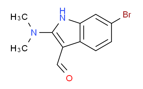 CAS No. 1198475-47-6, 6-Bromo-2-(dimethylamino)-1H-indole-3-carbaldehyde