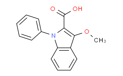 CAS No. 85793-71-1, 3-Methoxy-1-phenyl-1H-indole-2-carboxylic acid