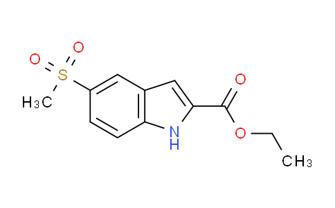 CAS No. 220679-12-9, Ethyl 5-(methylsulfonyl)-1H-indole-2-carboxylate