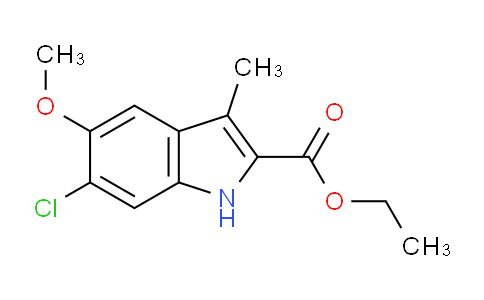 CAS No. 172169-96-9, Ethyl 6-chloro-5-methoxy-3-methyl-1H-indole-2-carboxylate