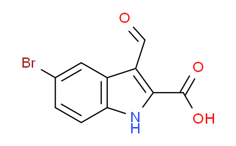 CAS No. 1082193-05-2, 5-Bromo-3-formyl-1H-indole-2-carboxylic acid