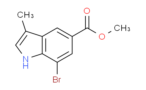 CAS No. 1824103-85-6, Methyl 7-bromo-3-methyl-1H-indole-5-carboxylate