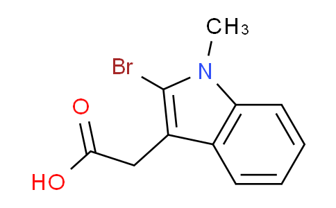 CAS No. 1781742-06-0, 2-(2-Bromo-1-methyl-1H-indol-3-yl)acetic acid