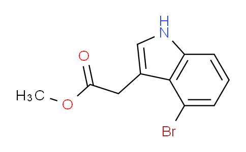 CAS No. 89245-37-4, Methyl 2-(4-bromo-1H-indol-3-yl)acetate