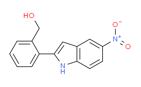 CAS No. 874752-05-3, (2-(5-Nitro-1H-indol-2-yl)phenyl)methanol