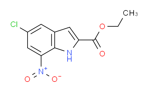 CAS No. 91119-27-6, Ethyl 5-chloro-7-nitro-1H-indole-2-carboxylate