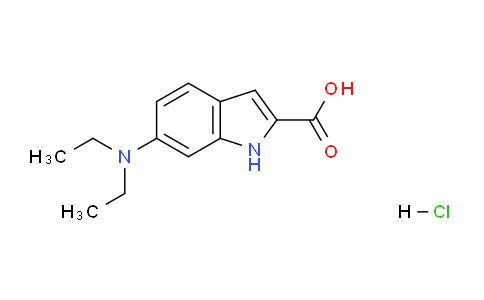 CAS No. 1177354-75-4, 6-(Diethylamino)-1H-indole-2-carboxylic acid hydrochloride