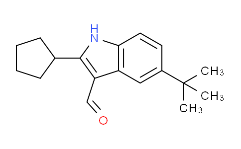 CAS No. 590347-39-0, 5-(tert-Butyl)-2-cyclopentyl-1H-indole-3-carbaldehyde