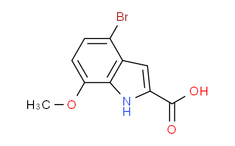 CAS No. 900640-38-2, 4-Bromo-7-methoxy-1H-indole-2-carboxylic acid