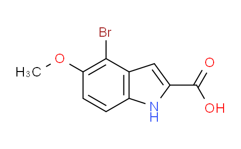CAS No. 92622-97-4, 4-Bromo-5-methoxy-1H-indole-2-carboxylic acid