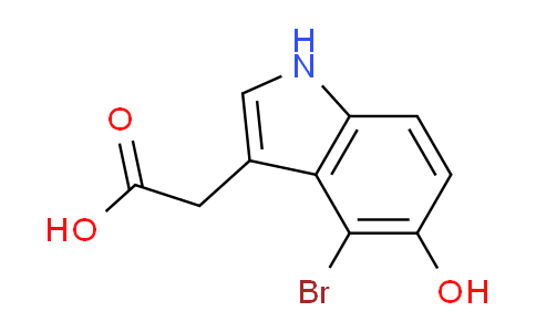 CAS No. 1227600-62-5, 2-(4-Bromo-5-hydroxy-1H-indol-3-yl)acetic acid