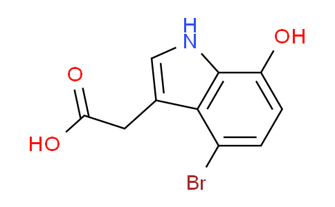 CAS No. 1227565-72-1, 2-(4-Bromo-7-hydroxy-1H-indol-3-yl)acetic acid