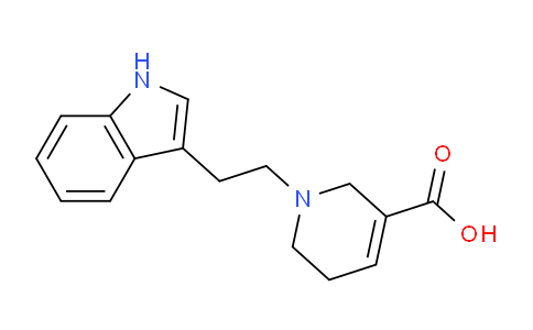 CAS No. 104616-55-9, 1-(2-(1H-Indol-3-yl)ethyl)-1,2,5,6-tetrahydropyridine-3-carboxylic acid