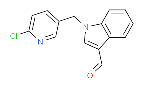 CAS No. 886361-80-4, 1-((6-Chloropyridin-3-yl)methyl)-1H-indole-3-carbaldehyde
