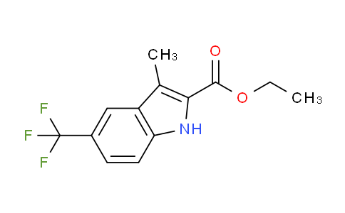 CAS No. 1004758-61-5, Ethyl 3-methyl-5-(trifluoromethyl)-1H-indole-2-carboxylate