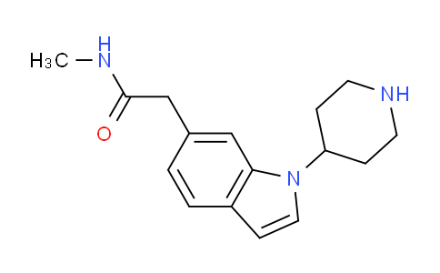 CAS No. 479209-96-6, N-Methyl-2-(1-(piperidin-4-yl)-1H-indol-6-yl)acetamide