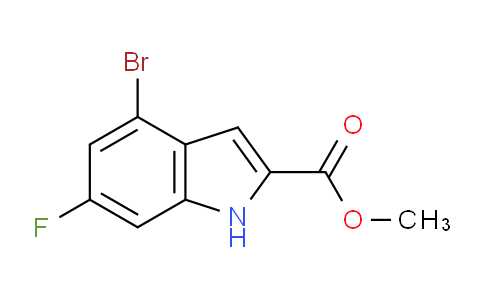 CAS No. 476618-03-8, Methyl 4-bromo-6-fluoro-1H-indole-2-carboxylate