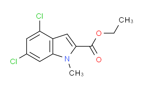 CAS No. 620175-71-5, Ethyl 4,6-dichloro-1-methyl-1H-indole-2-carboxylate