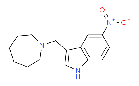 CAS No. 101831-95-2, 3-(Azepan-1-ylmethyl)-5-nitro-1H-indole