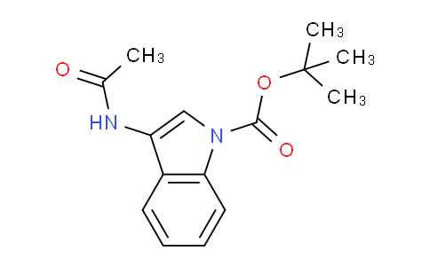 CAS No. 933800-35-2, tert-Butyl 3-acetamido-1H-indole-1-carboxylate