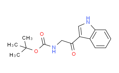 CAS No. 689232-04-0, tert-Butyl (2-(1H-indol-3-yl)-2-oxoethyl)carbamate