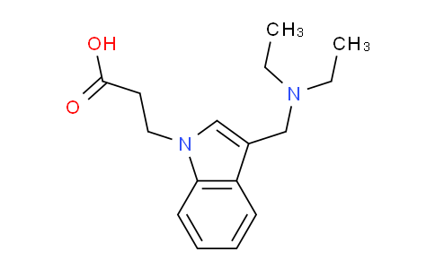 CAS No. 879038-23-0, 3-(3-((Diethylamino)methyl)-1H-indol-1-yl)propanoic acid