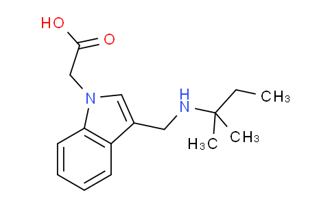 CAS No. 1279215-49-4, 2-(3-((Tert-pentylamino)methyl)-1H-indol-1-yl)acetic acid