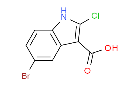 CAS No. 933740-77-3, 5-Bromo-2-chloro-1H-indole-3-carboxylic acid