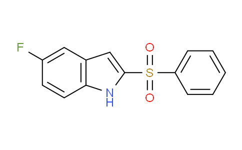 CAS No. 1555519-77-1, 5-Fluoro-2-(phenylsulfonyl)-1H-indole