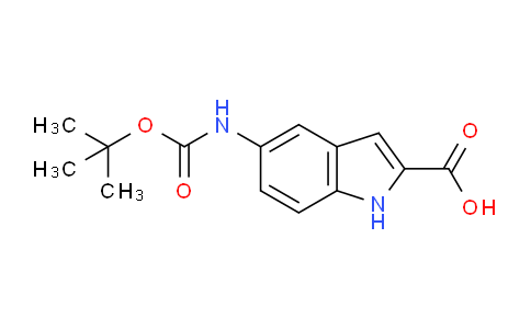 CAS No. 138730-81-1, 5-(tert-Butoxycarbonylamino)-1H-indole-2-carboxylic acid