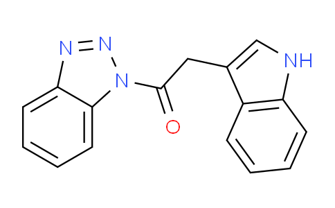 CAS No. 1080025-88-2, 1-(1H-Benzo[d][1,2,3]triazol-1-yl)-2-(1H-indol-3-yl)ethanone