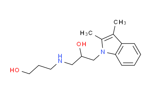 CAS No. 326881-62-3, 3-((3-(2,3-Dimethyl-1H-indol-1-yl)-2-hydroxypropyl)amino)propan-1-ol