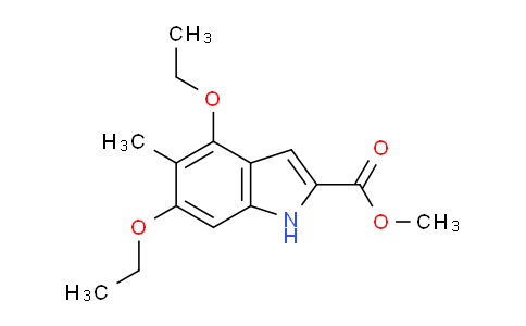 CAS No. 887361-18-4, Methyl 4,6-diethoxy-5-methyl-1h-indole-2-carboxylate