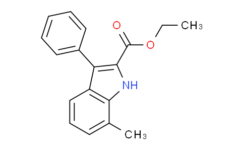 CAS No. 138653-55-1, Ethyl 7-methyl-3-phenyl-1H-indole-2-carboxylate