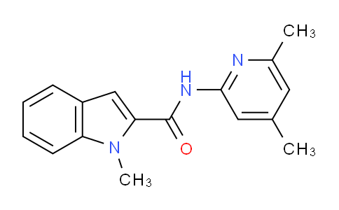 CAS No. 142877-66-5, N-(4,6-Dimethylpyridin-2-yl)-1-methyl-1H-indole-2-carboxamide