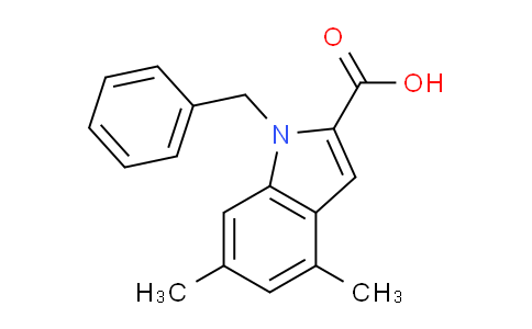 CAS No. 1240579-04-7, 1-Benzyl-4,6-dimethyl-1H-indole-2-carboxylic acid