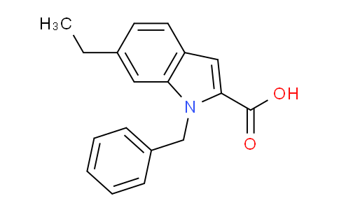 CAS No. 1240578-54-4, 1-Benzyl-6-ethyl-1H-indole-2-carboxylic acid