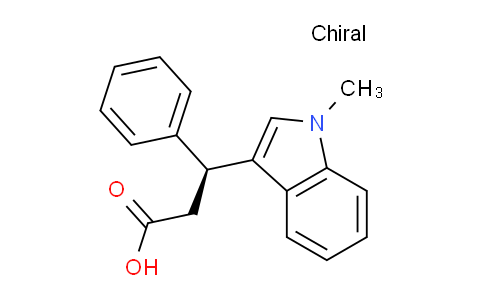 CAS No. 406920-62-5, (S)-3-(1-Methyl-1H-indol-3-yl)-3-phenylpropanoic acid