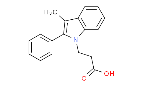 CAS No. 1171934-74-9, 3-(3-Methyl-2-phenyl-indol-1-yl)-propionic acid