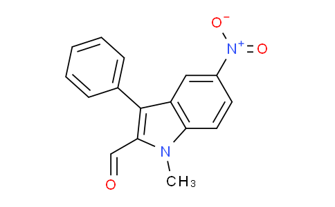 CAS No. 84858-14-0, 1-Methyl-5-nitro-3-phenyl-1H-indole-2-carbaldehyde