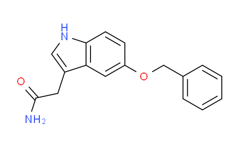 CAS No. 5933-28-8, 2-(5-(Benzyloxy)-1H-indol-3-yl)acetamide